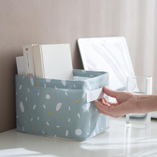 DIY Desktop Storage Basket Sundries Underwear Toy Storage Box Cosmetic Book Organizer Stationery Container Laundry Basket U3