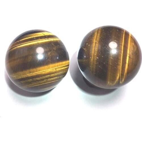 Natural tiger eye stone tiger eye stone fitness ball handball tiger crystal ball feng shui crystal ball decoration natural stone