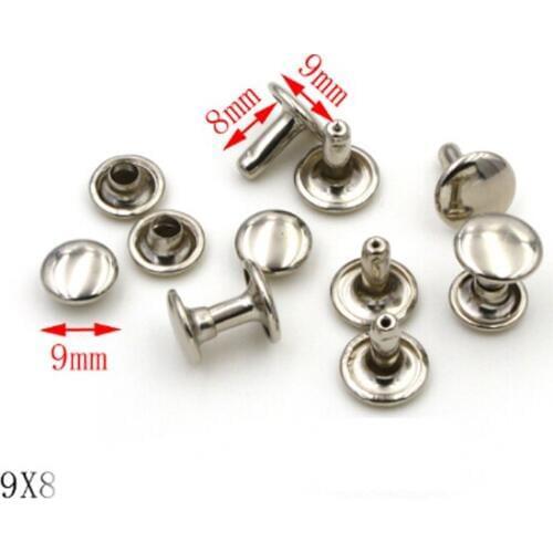 9mm x 8mm Nickel Double Cap Rivet