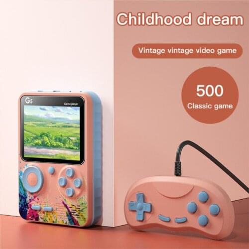 NEW Retro Portable Mini Handheld Video Game Console 8-Bit 3.0 Inch Color LCD Kids Color Game Player Built-in 500 In 1 Games Gift