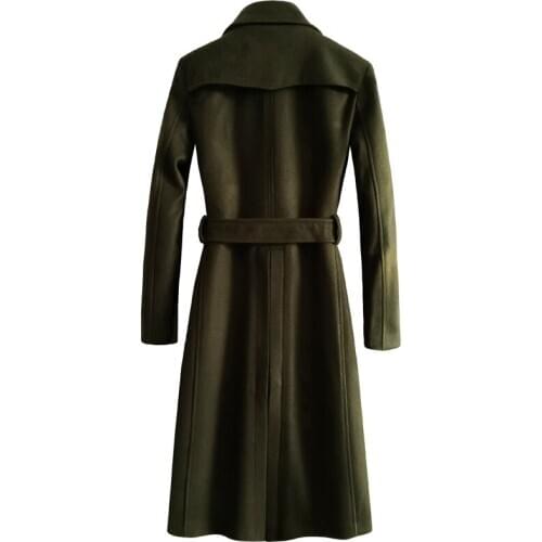 New Arrival Large Long Woolen Overcoat Over Knee Men Handsome Mens Wool Coat Winter X-long Thick Plus Size SMLXL2XL3XL4XL5XL6XL