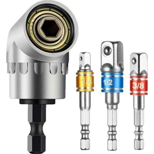 Drill Socket Adapter Converter For Impact Driver With Hex Shank To Square Socket Drill Bits Bar Extension Set 1/2 3/8 1/4 A