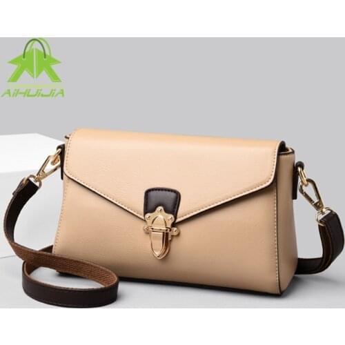 Luxury Designer Color Matching Crossbody Bag 2021 New Shoulder Bags for Women Pu Leather Handbag Female Fashion High Quality