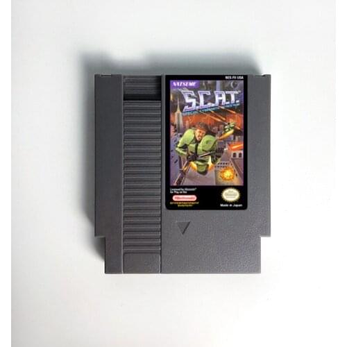 S.C.A.T. - Special Cybernetic Attack Team - Game Cartridge For NES Console 72 Pins 8bit