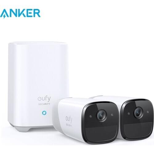 Eufy Security, eufyCam 2 Pro Wireless Home Security Camera System, 365-Day Battery Life, HomeKit Compatibility, 2K Resolution