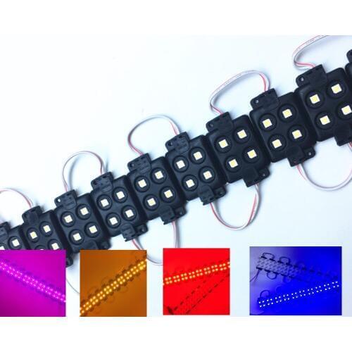 Led modules lighting Waterproof 5050 SMD Injection molding LED Module super bright white/warm white /red/green 20pcs 12V