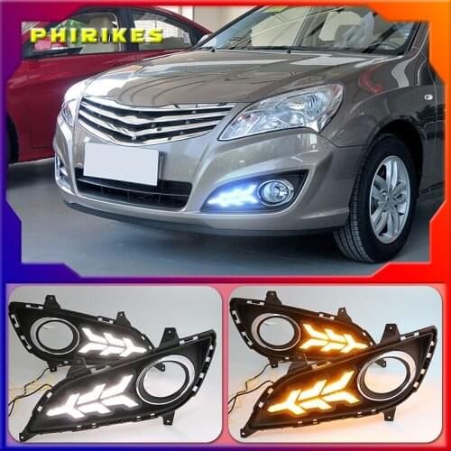LED DRL For elantra High brightness guide LED DRL led fog lamps daytime running lights For Hyundai elantra 2011-2016