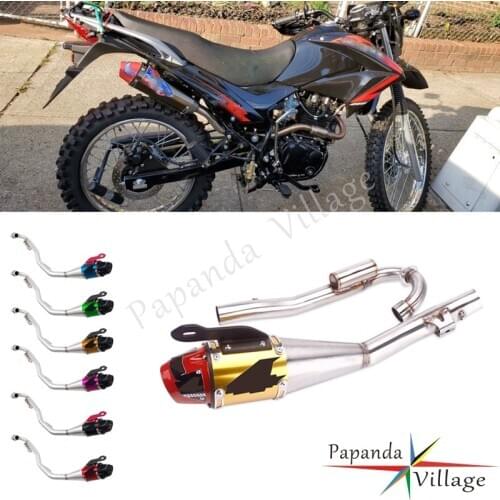 Dirt Bike Off-Road Slip On Complete Exhaust Pipe Full System Exhaust Muffler Escape Pipe for Honda CRF230F CRF 230 2008-2020