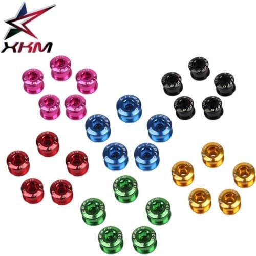 XKM Litepro MTB Mountain bike 7075 Aluminum Alloy Plate Nail Ultra-light Color Disc Screw Folding Bike Modified Single Disc Nail