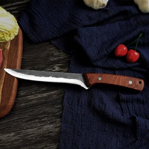 XYj Handmade Forged Boning Knife Butcher Meat Chopping Knife Cleaver Kitchen Cooking Tools Quality 4Cr13 Stainless Steel Knives