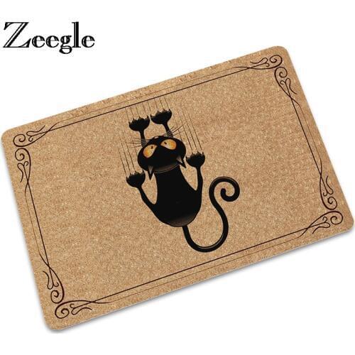 Zeegle Doormats For Entrance Door Rubber Carpets In the Hallway Outdoor Rugs Non-slip Floor Mats Bathroom Rug Bedroom Mats
