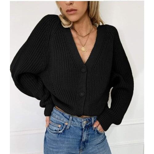 2021 Women Knitting Cardigan Sweater Full Sleeve Sexy Ladies Casual cardigan Loose Solid Female Cardigan Coat