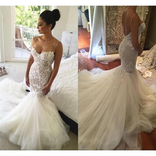 New Robe De Mariee Bridal Queen Sexy Mermaid Novice Custom-made Dress Custom Made Bride Bridal Wedding Dress