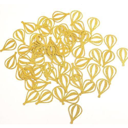 Gold/Silver/Black Glitter Hot Air Balloon Confetti, Wedding/Engagement/Kids Birthday Party Dinner Table Decorations Supplies