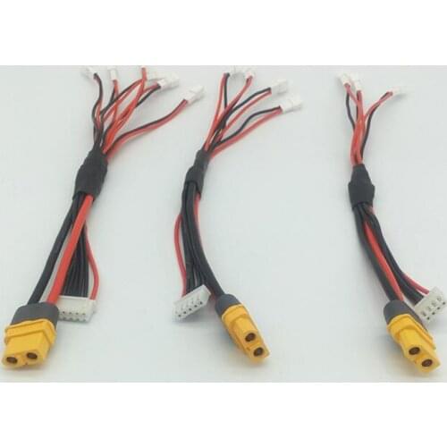 1PC 3/4/6in1 Charging Cable Adapter Wire Line Cord w/w/o XT60 Plug For 1S PH2.0 Kingkong TINY7/H36 Pokefpv CB86 Plus FPV