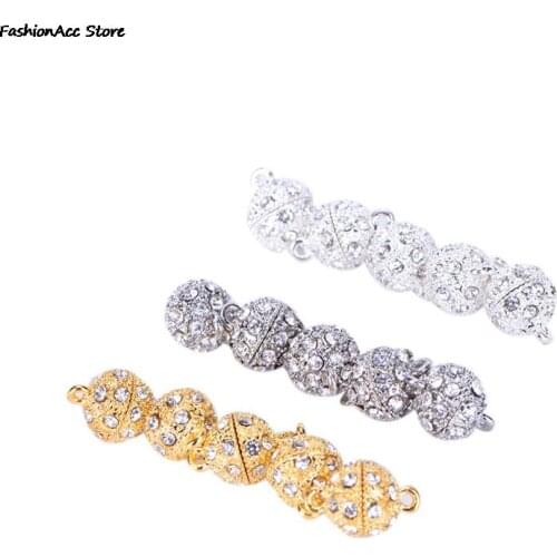 1Pc Gold/New/White Magnetic Clasps for Jewelry findings and jewelry making About 10*15mm (0.4*0.6")