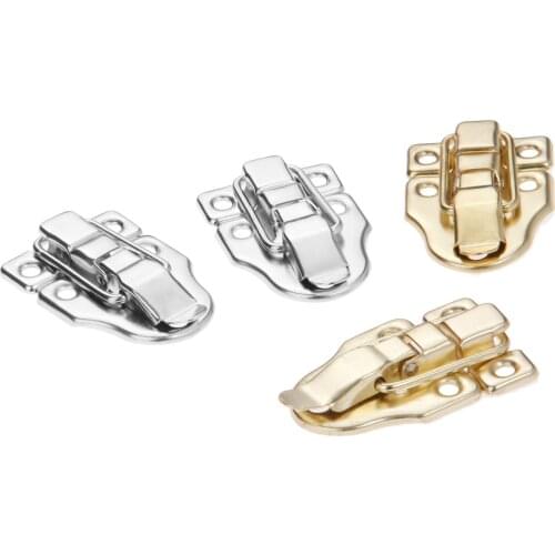 2Pcs 59*40mm Vintage Jewelry Wooden Box Latch Hasps Decorative Drawer Suitcases Latch Buckle Clasp Furniture Hardware