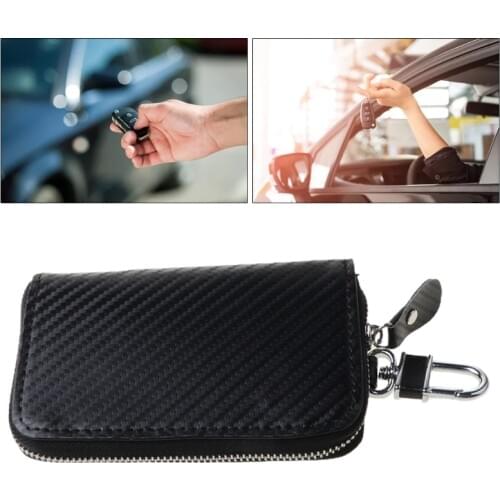 Anti-theft Car Key Fob Guard Signal Blocking Pouch Protector Shield RFID Signal Shielding Blocker Security Box D0UC