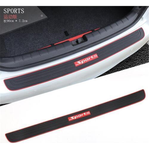 Car styling car General purpose silicone Rear Door Bumper Protector sill for Skoda Octavia Superb Yeti Fabia RS Rapid KEDIAQ