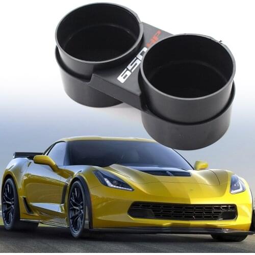 Car Water Cup Holder Car Accessory Extendable Dual Cup Drink Beverage Holder for Chevrolet Corvette C7 2014-2020