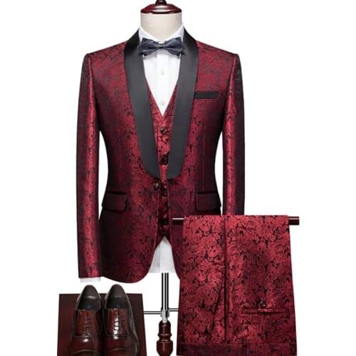 Bird's - Eye Mens Wedding Suits