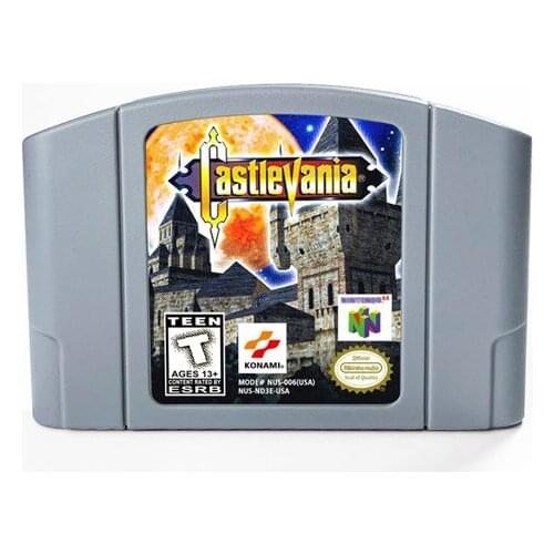 Castlevania For 64 Bit Game Cartridge USA Version NTSC Format