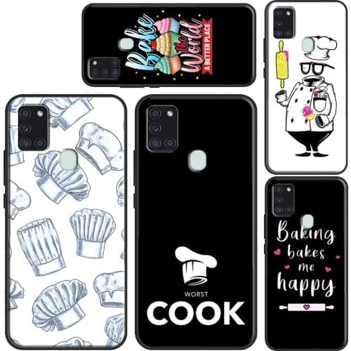 Baking Cook Chef Cover Case For Samsung A32 A52 A72 A12 A42 A21S A20e A11 A31 A51 A71 A10 A30S A40 A50 A70
