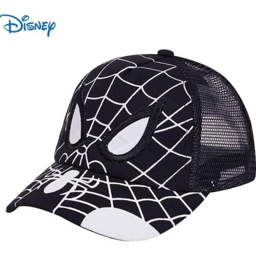 Disney Marvel Children Hat Spiderman Kids Boys Girls Baseball Cap Casual Hat Superhero Adjustable Breathable Sun Hat Kids Gift