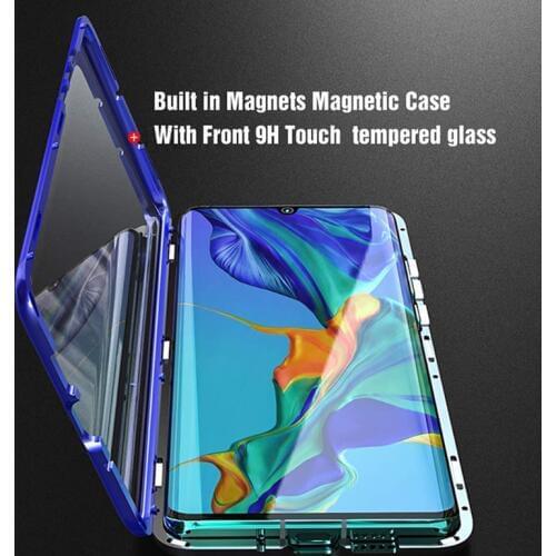 Double Side 360 Degree Magnetic Adsorption Glass Case For Huawei P30 P30 lite P20 Phone Case Cover For p20 pro shockproof case