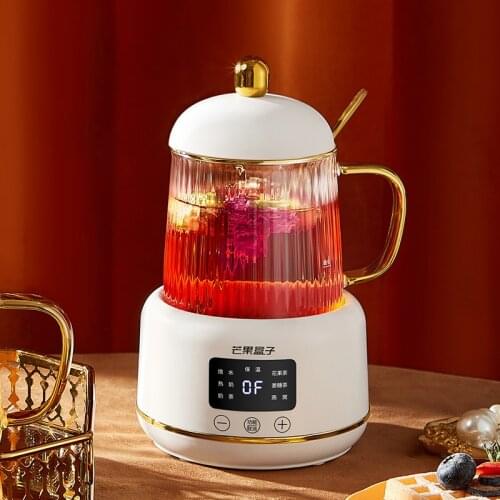 400ml Electric Kettle Multifunction Health Pot Boiled Water Kettle Smart Electric Stew Cup Glass Teapot For Office Home 220V