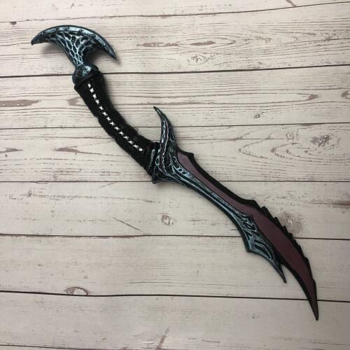 Movie Game Anime 1:1 Anti Mage Scythe of Vyse Elf Weapon Figure Model Halloween Cosplay Prop PU Weapon Kids Role