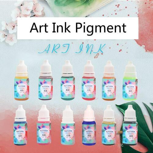 Art Ink Natural Pigment Colorant Dye Ink Diffusion UV Epoxy Resin Jewelry Making