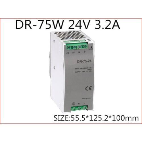 DR-75-24 Din Rail Switching power supply 75W 24VDC 3.2A Output