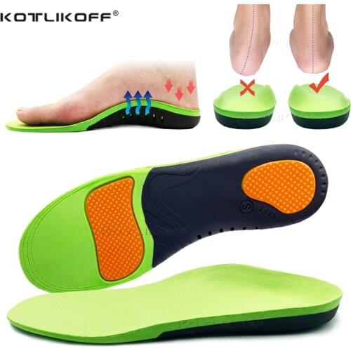 KOTLIKOFF Best Orthopedic Shoes Sole Insoles For Feet Flat Foot Arch Support Pad X/O Type Leg Correction Sports Shoes Insert