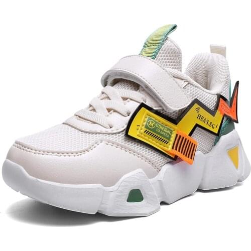 Fashion Boys Girls Sneakers Comfortable Childrens Shoes Unisex Mesh Kids Sport Shoes Basket Children Girl Size28 -39