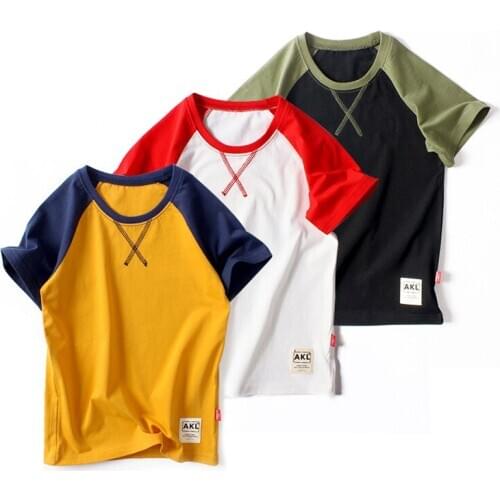 2019 Summer Kids Boys T Shirt Sport Short Sleeve Girls T-shirts Cotton Children T-shirt O-neck Tee Tops Boy Cloth