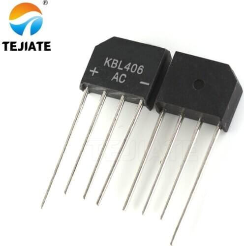 10PCS KBL406 4A 600V Diode Bridge Rectifier