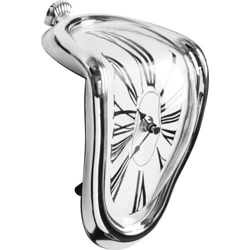 The wall clock home decoration accessories modern design with Roman numerals is a surrealist Italian wall watch in the wall