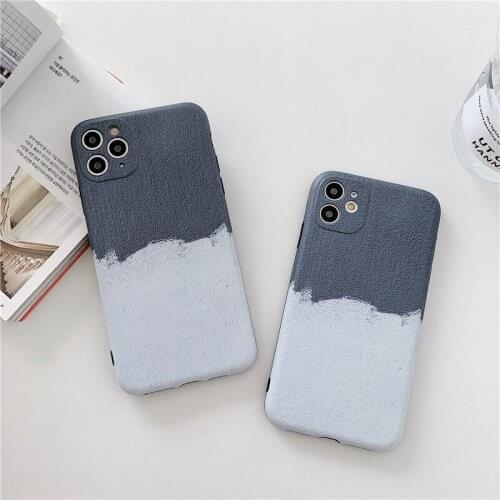 For iPhone 11 Pro 12 Anti-Slip Phone Case for iPhone 12 Pro XS Max Case 12mini 11 Pro Max 7 8 Plus X XR XS 12 Pro Max Gray Cover