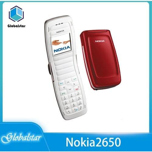 Nokia 2650 Refurbished Original Unlocked Nokia 2650 Flip 1.2' GSM mobile phone 2G phone with one year warranty free shipping