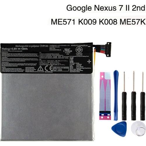 Original C11P1303 Tablet PC Battery For ASUS Google Nexus 7 II 2nd ME571 K009 K008 ME57K ME57KL