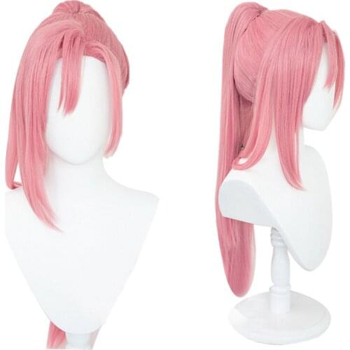 Anime SK8 The Infinity Cherry Blossom Cosplay Wig High Temperature Resistant Synthetic Hair Pink Wigs Props Halloween Role Play