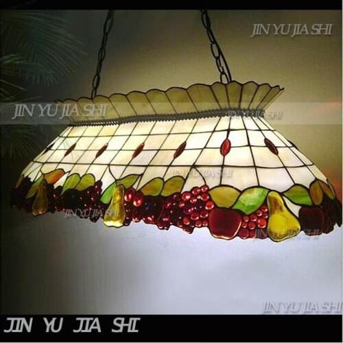Luxury Western Restaurant Tifffany Style Club Grape Pendant Light Living Room Restaurant Bar Hanging Lighting Ing hanglamp