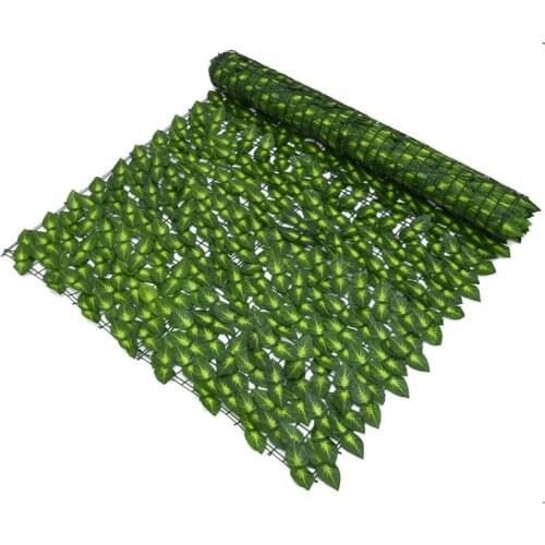 Artificial Leaf Garden Fence Screening Roll UV Fade Protected Privacy Artificial Fence Wall Landscaping Ivy Garden Fence Panel