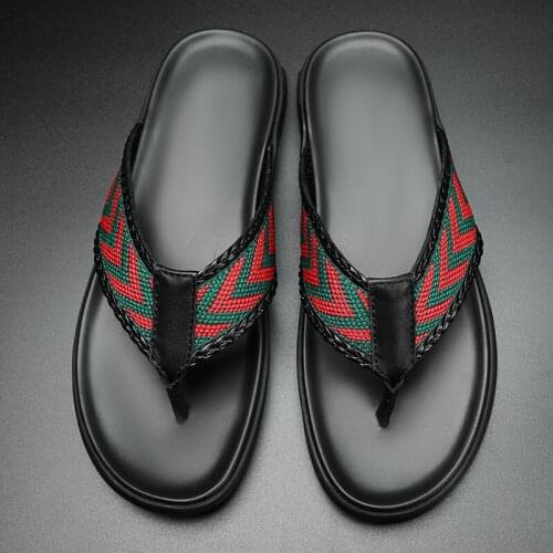 Mens Sandals Shoes Man Summer 2021 Leather Fashion Mens Genuine Sandal Luxury Mans Slippers Boy Casual for Outdoor Sandle