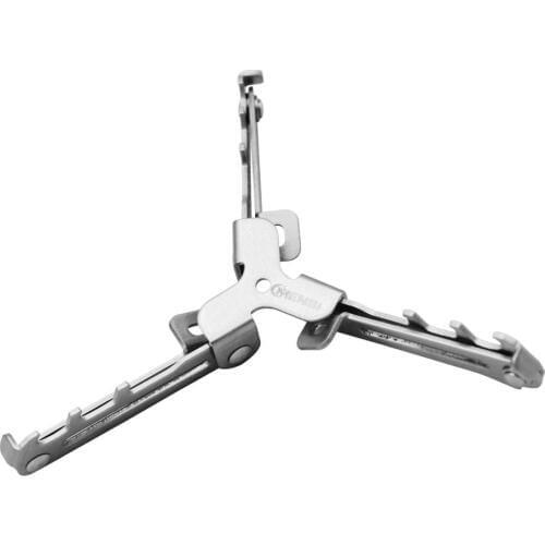 Outdoor Camping Gas Tank Stove Stainless Steel Base Holder Folding Cartridge Canister Tripod Bracket Bottle Prevention Stand