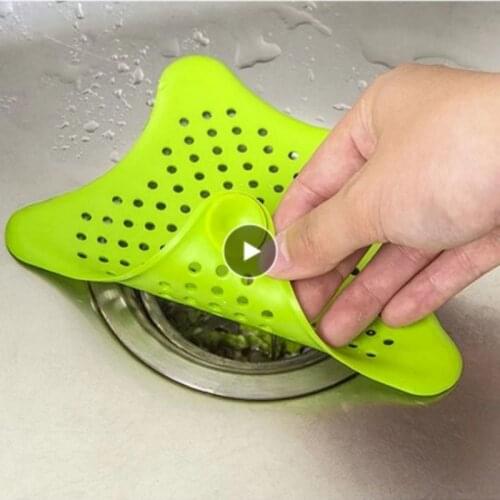 Bathroom Products 3 Color Clean Optional Five-pointed Star Filter Sewer Catcher Sink Wash Basin Floor Drain Hair Strainer Home