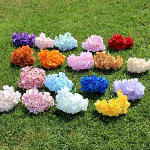 Elaborately Design Simulation Hydrangea Simulation Flower DIY Wedding Wall Decoration Wedding Bridal Bouquet Romantic Photo Prop