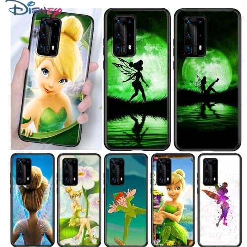 Wendy Tinkerbell Silicone Cover For Huawei P40 P30 P20 Pro P10 P9 P8 Lite E Plus 2019 2017 5G Black Phone Case