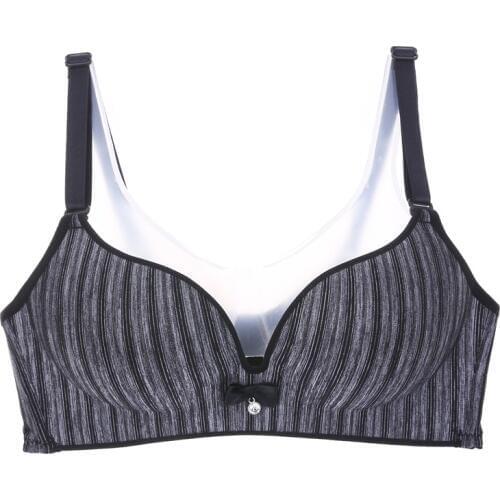 Duoble cup thickening Gathered chest Seamless Padded cup bra one piece dress party wedding bra big size women bra